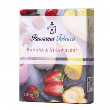 Табак "Panorama Tobacco" - Banana&Strawberry (Клубника-Банан), 100 грамм